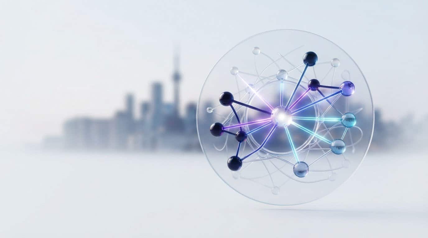 Globe transparent entouré de connexions lumineuses, illustration des liens entre sites Web.